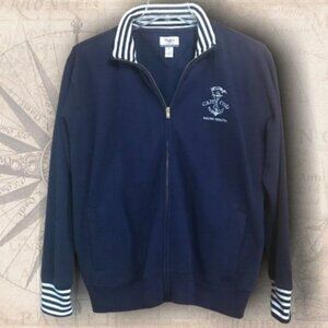 Cuffy's of Cape Cod Women's 2X Fleece Jacket Coastal Nautical Sailing Preppy